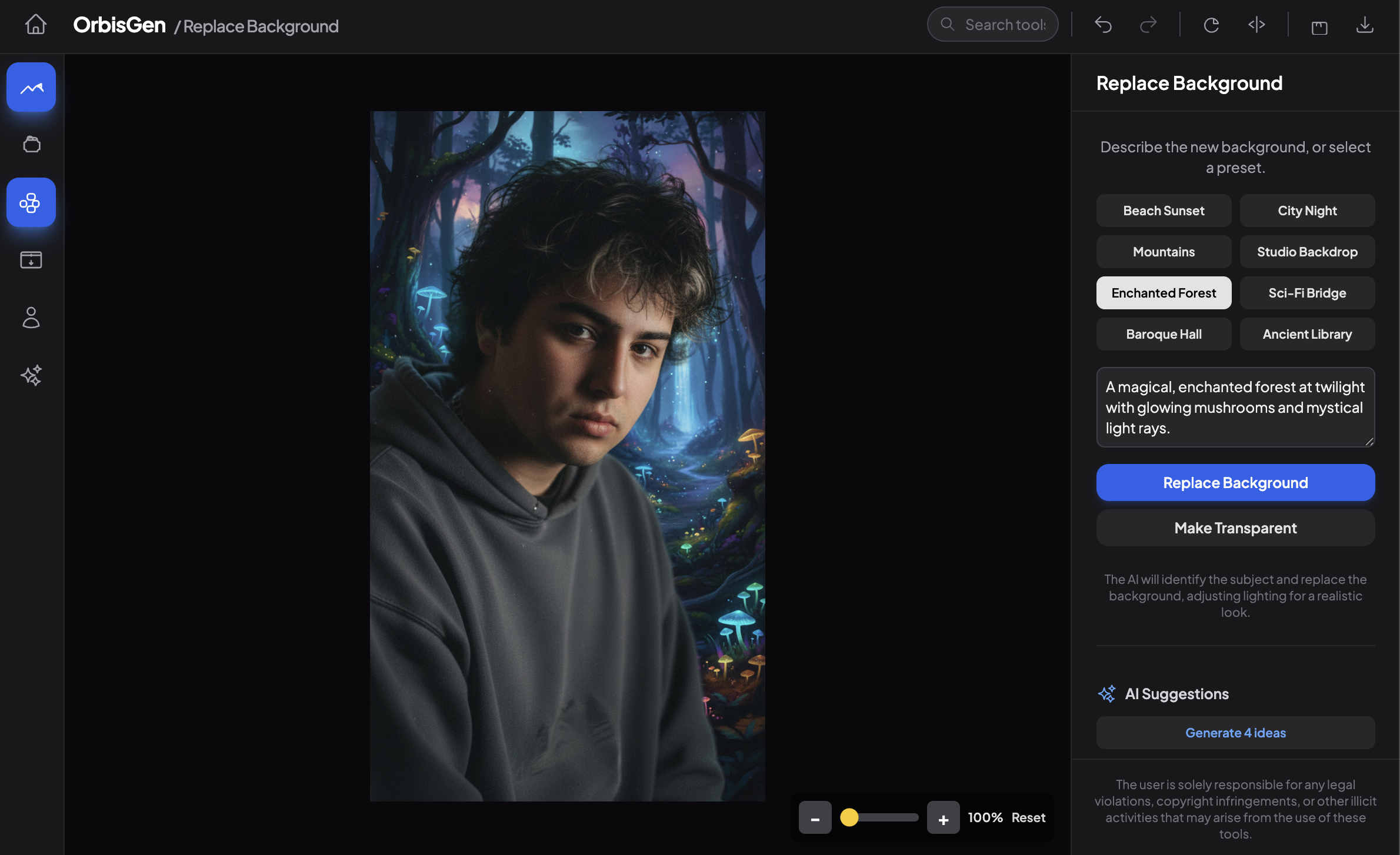 🌄 Background Generation & Replacement